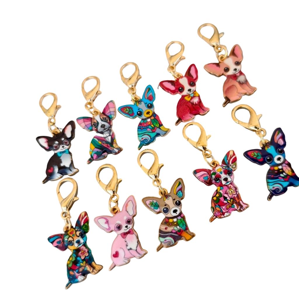 10pcs Creative Gift Dog Keychain for Birthdays Holidays Alloy Key Organiser Ornament Perfect for Personalization