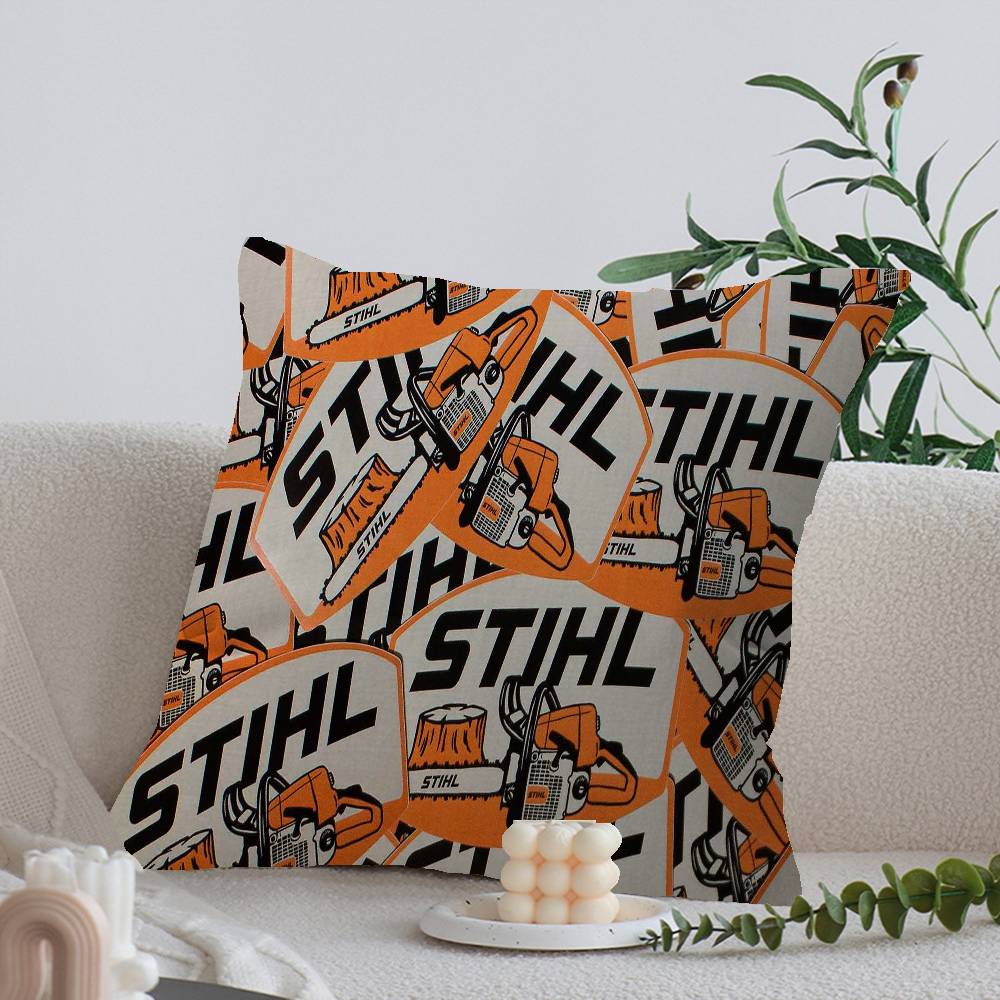 Stihl Logo Aufgedruckte Kissenhülle Design Kissenbezug Dekoration Feiertagsdekoration