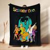 Scoobydoo Gang Anime Printed Blanket Skinfriendly Soft Fleece Blanket For Outdoor Travel Lightweight Home Decor Holiday Gift