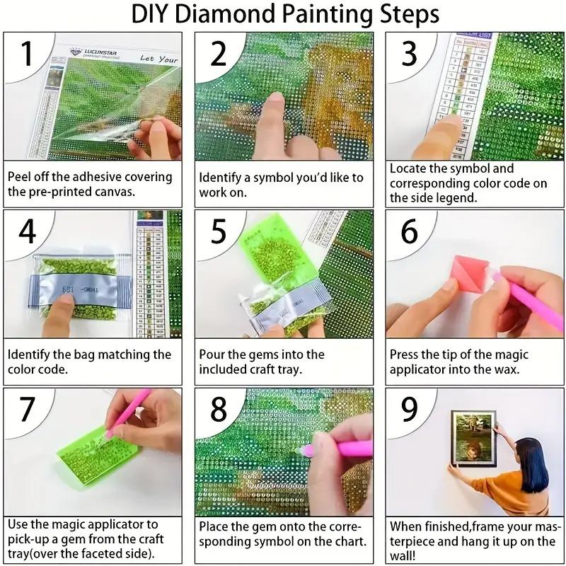 Diamond Art Painting Kits Embroidery Full Crystal Mosaic 5D Diy Diamond Paintings Kits New 2025 Accessories 30x40 Cm Wall Art