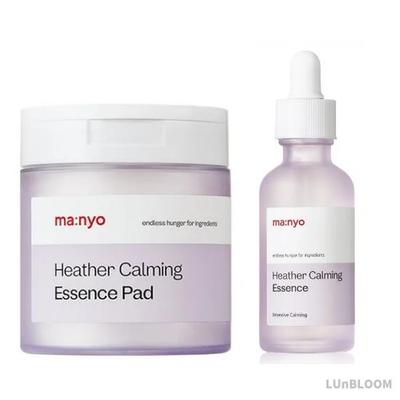 MANYO FACTORY Heather Calming Duo Set (Pad 60 Sheets + Essence 50ml) (+Free Gift)