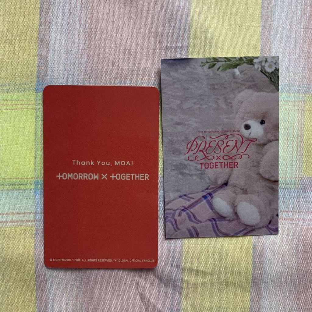 [USED] TXT Fan Live MOAZONE FC Bonus Japan Performance Trading Cards (2) Yeonjun