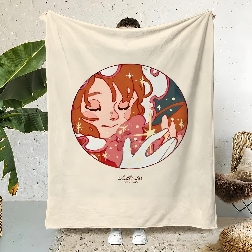 Music T-TokioHello Throw Flannel Throw Blanket,Bed Home Office Nap Blanket Travel,Camping,Picnic Blanket Soft Decor 75x90cm