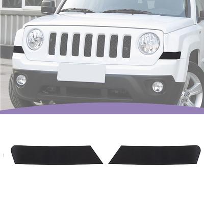 Pegatinas de cubierta decorativa para lámpara de luz de intermitente delantero de coche aptas para Jeep Patriot 2011-2016 accesorios exteriores de PVC