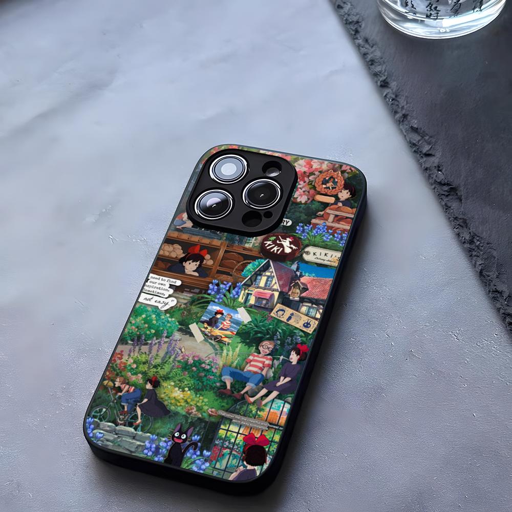 Anime Ki-Kiki Deliverys Service Phone Case Tempered Glass For IPhone 17 13 14 16 12 15 11 Pro Max Plus Mini X XR SE2020 Coque
