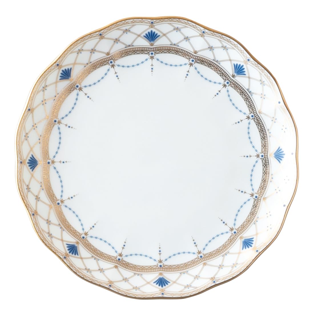 

NARUMI Prima Donna Plate, 17cm, Gold, Made in Japan, Stylish, Gorgeous, Elegant Bread Plate, Gift Boxed, 52476-1413