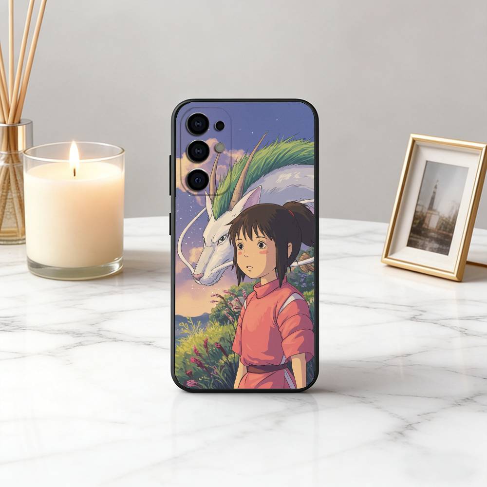 S-Spirited C-Chihiro O-Ogino A-Away-SA Phone Case Black Silicone Soft For Samsung S25,S24,S21,S22,S23,S30,Ultra,S20,Plus,Fe,Lite
