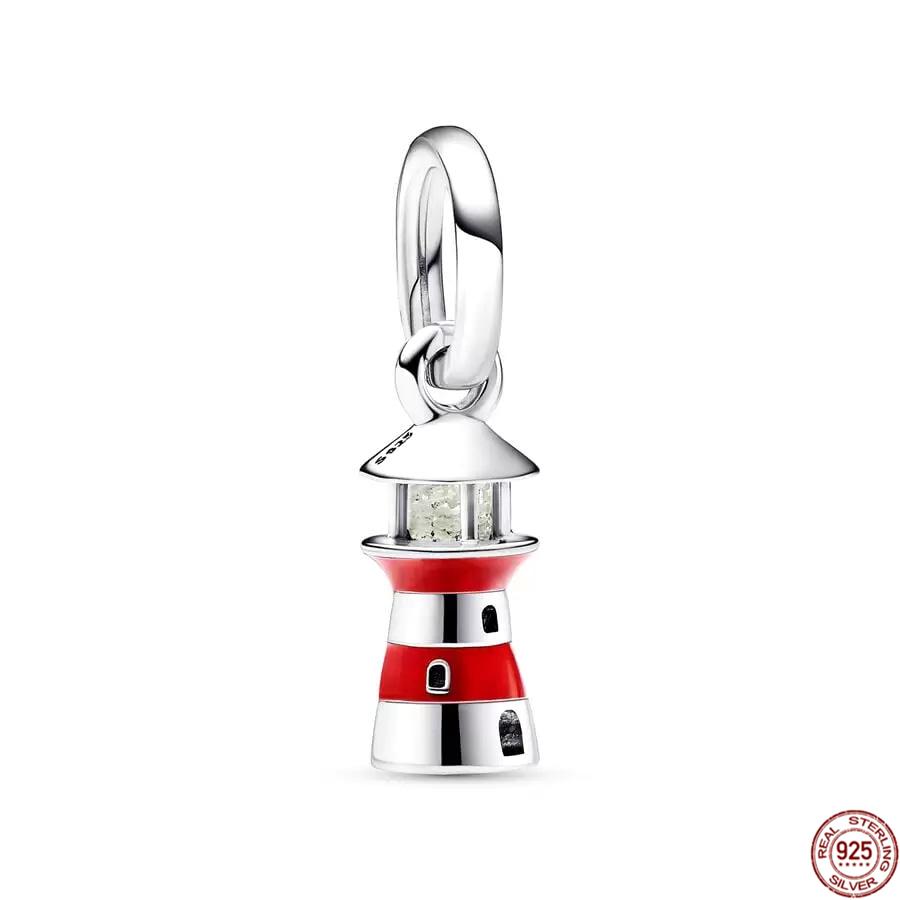 

Hot S925 Sterling Silver Camera Eiffel Tower Statue of Liberty Dangle Castle Bead Fit Оригінальний браслет DIY Charm Jewelry