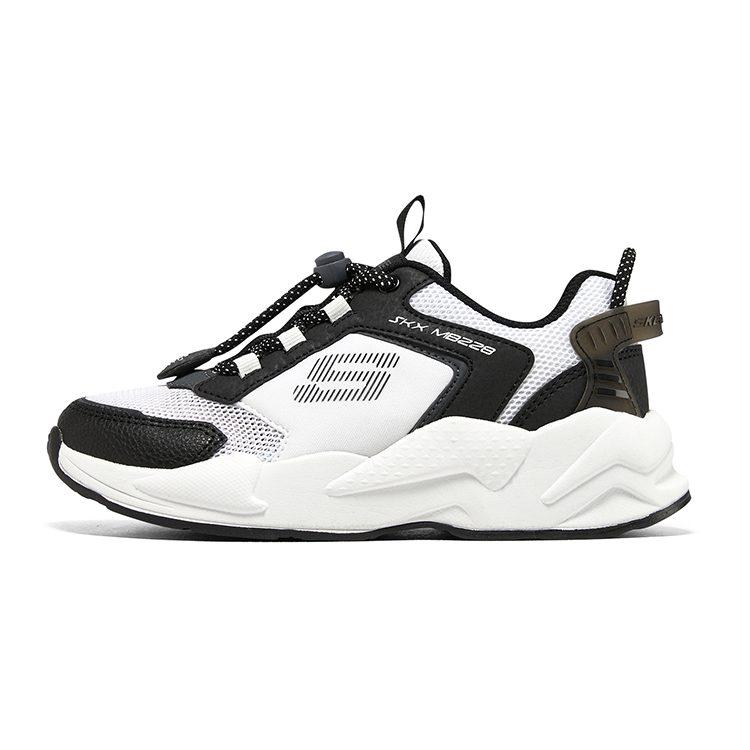 Skechers Ultrasurge Synthetic Leather Low top Kids' Running Shoes White Black 405256L-WBK