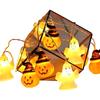 Halloween String Lights with LED Pumpkin and Lights for Outdoor Holiday Decoration