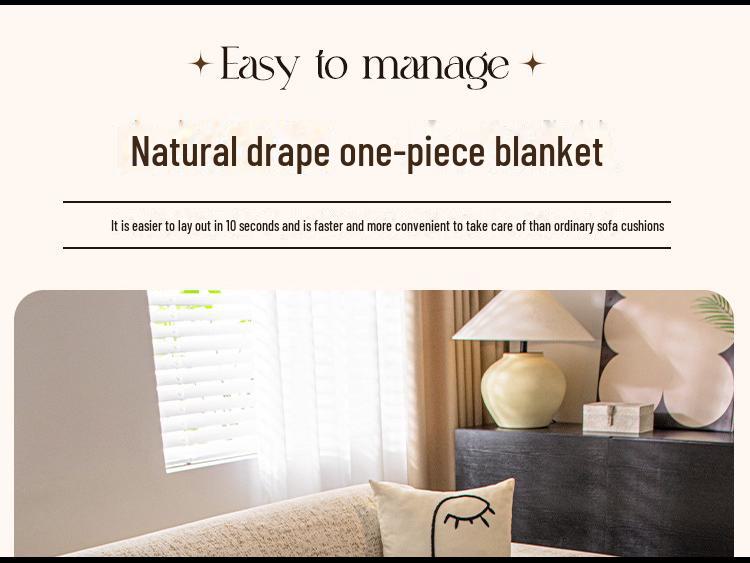 Prémiový potah na pohovku z žinylky: Univerzální deka pro celý rok 2024