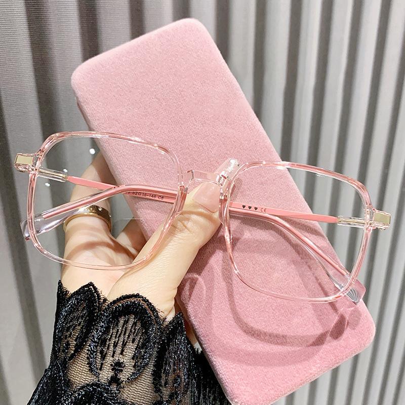 Blaulichtfilter-Brillengestelle für Mädchen Koreanische Version schlichtes Gesicht Make-up elegante quadratische Brille für Kurzsichtigkeit.2055