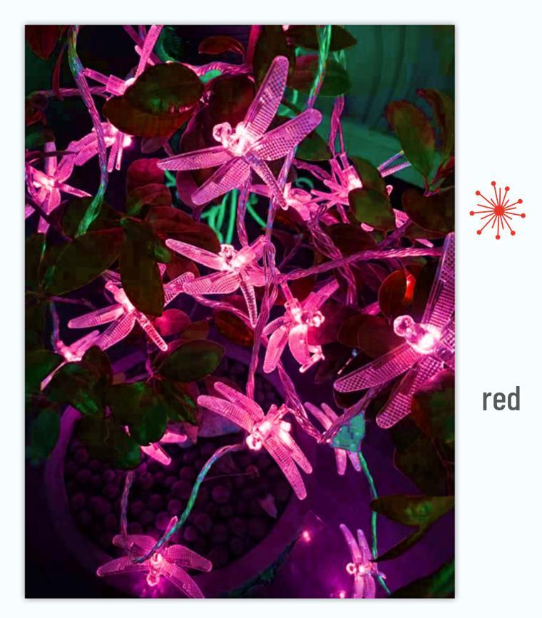 LED Dragonfly String Lights for Festive and Tree Decorations