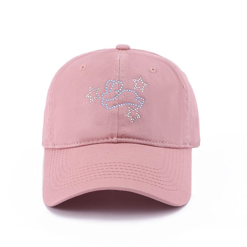 Baseball Cap For Women Wide Brim Big Head Cartoon Snapback Summer Hats For Women Sunshade Dad Hat Female New Casual