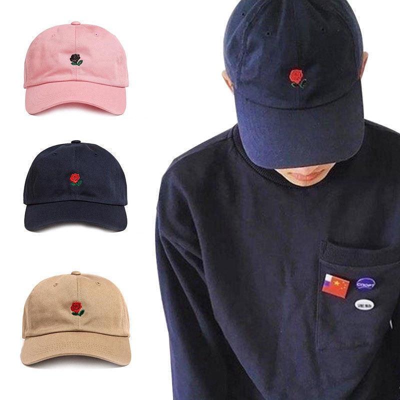Cappellino da Baseball Snapback Premium Nuovo The Hundreds Dad Hat Ricamato con Fiore Rosa