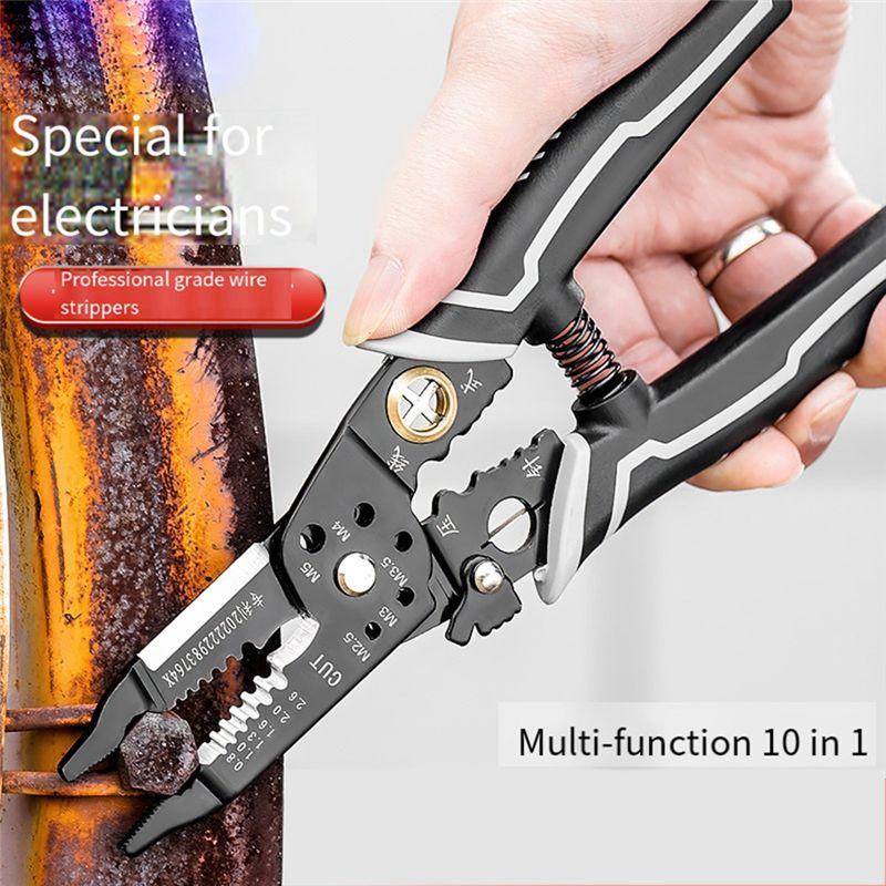 Feb.9 In 1, 8 Inch Wire Cutting Tool Accessories Parts For Wire Stripping Cutting With Wire Splitting And Winding Function