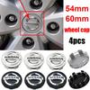 54/60mm Auto Radnabenkappen Abdeckung Emblem für J10 X-Trail Qashqai Juke Leaf Micra Note Kicks 350Z Patrol Pulsar Nismo