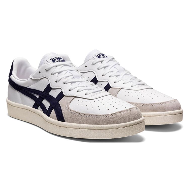 ONITSUKA TIGER Gsm Casual Lettvekt Sklisikre Pustende Lavsko Skate Sko Unisex Sneakers Grå Blå 1183A353-117