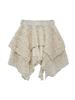 Cecese Lace Up Lace Skirt Ivory