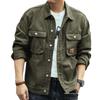 Men's Camouflage Denim Flight Jacket - Loose Korean Style for Spring & Autumn Casual Wear