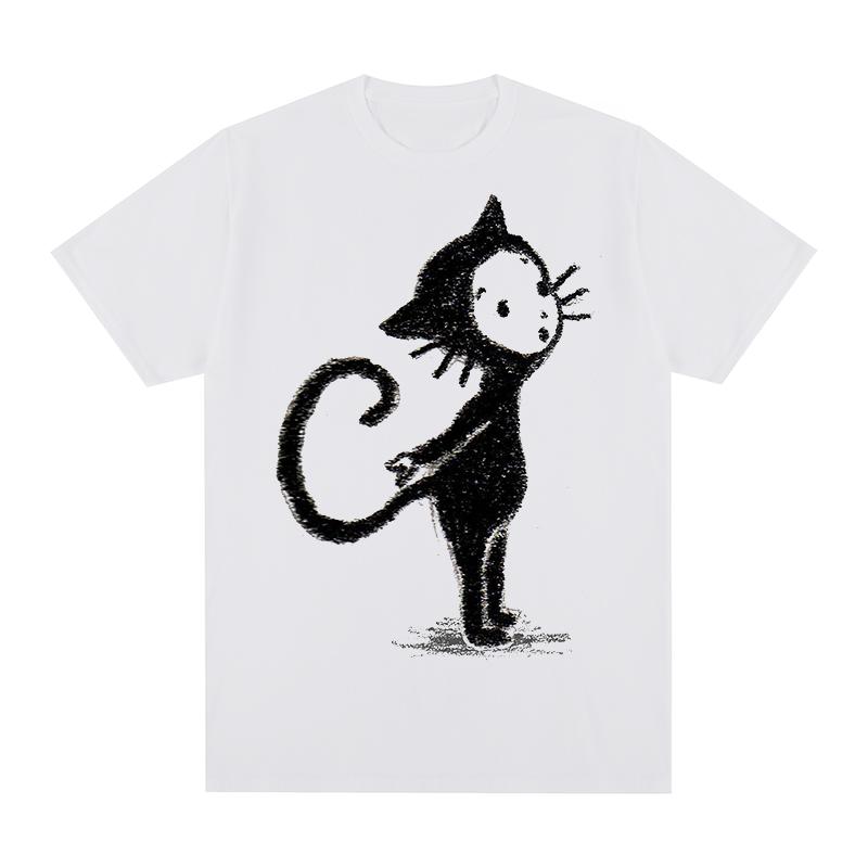 Yoshitomo Nara Vintage Tshirt Cat Girl Graphic Creative New Arrival Cotton Men T shirt New TEE TSHIRT Womens tops