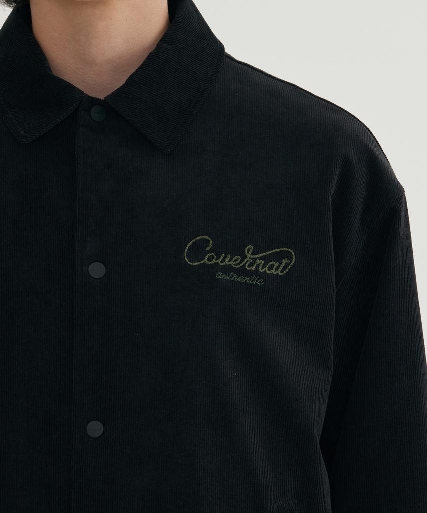 COVERNAT Corduroy Coach Jacket Green
