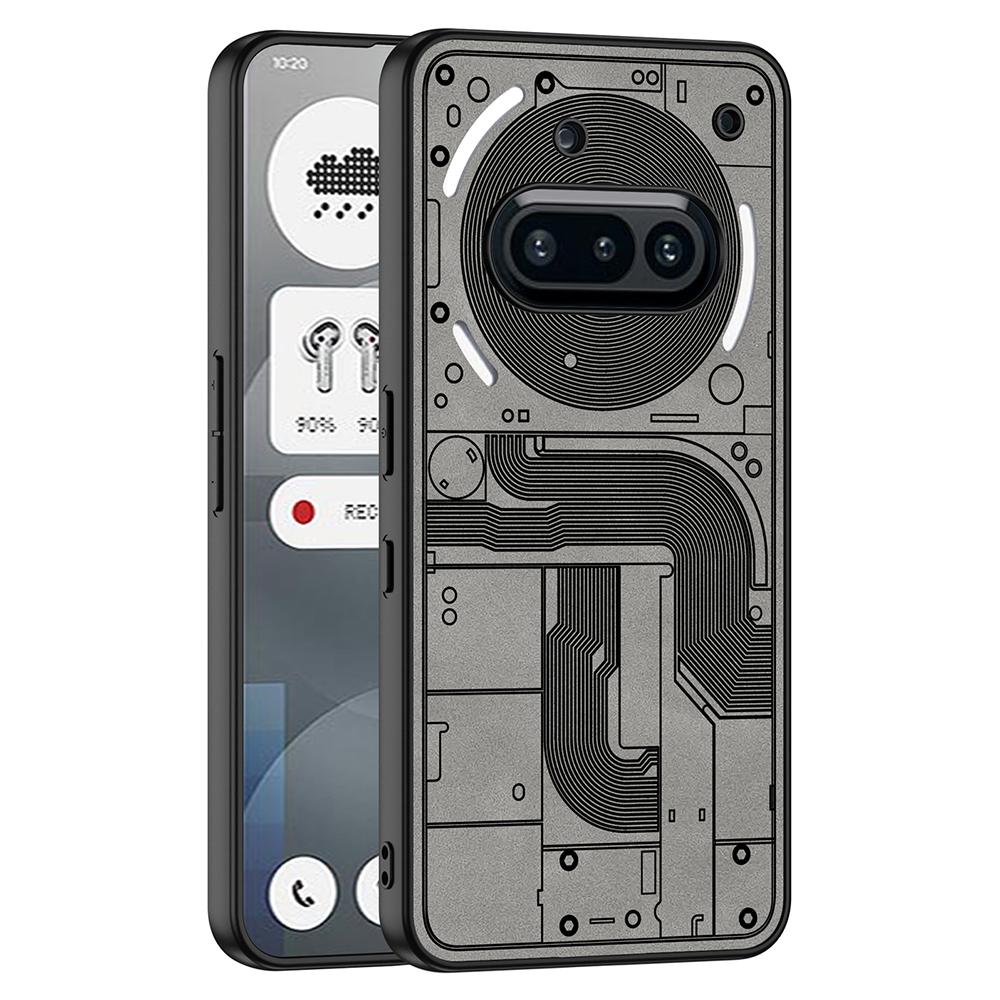 

GKK для Nothing Phone (3а) Матовий чохол з покриттям Soft-Touch PU+TPU+PC, протиударний чохол для телефону Grey