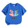 Kids Boys Girls Cute Princess Print T Shirts 100% Cotton O-Neck Short Sleeve Casual Summer Tee Tops for Children Daily Wear Party Gift