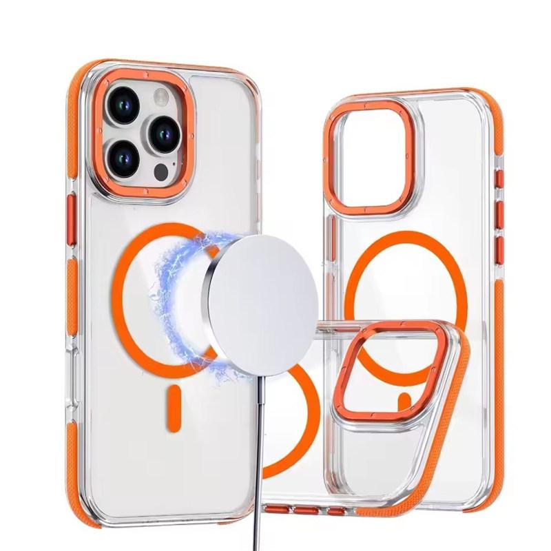 Luxury Shockproof Magsafe Wireless Charge Clear Case For iPhone 17 Pro Max 16 15 14 Plus 13 12 Pro Max 16e 17Air Magnetic Cover