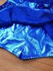 Leotard da Danza Senza Maniche Brillante con Paillettes per Bambina, Incrociato sulla Schiena, con Fiocco in Vita, Vestito con Fascia per Capelli