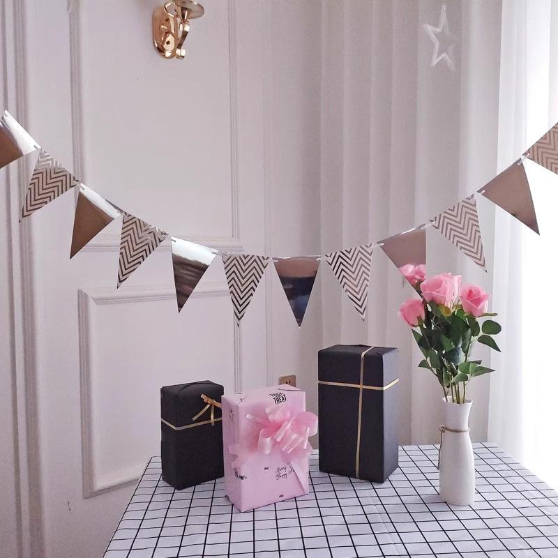 Birthday Party Pennant Birthday Party Decoration Scene Arrangement Trunk Kindergarten Hanging Flag Banner Pulling Flag