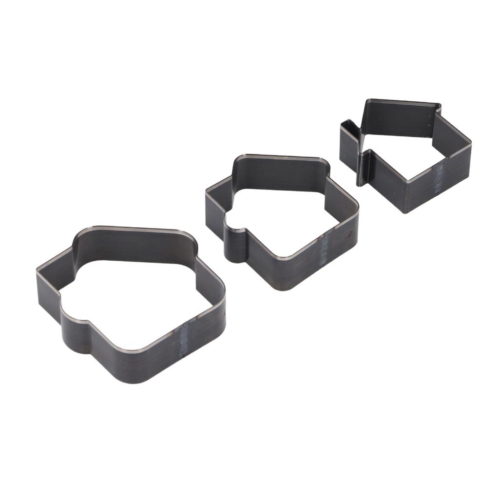 3 Stück Lederstanzform Legierter Stahl 73 62 52mm Hausförmige Lederstanzen Bastelformwerkzeug