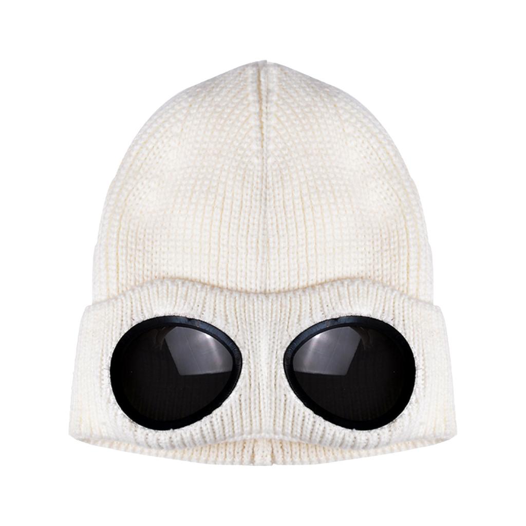 Men's and Women's Windshield and Cashmere Ski Hat Knitted Warm Woolen Hat