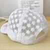 Breathable Summer Thin Lace Baseball Cap Women's Embroidered Flower Mesh Sunshade Hat Korean Style Fashionable Outdoor Cap