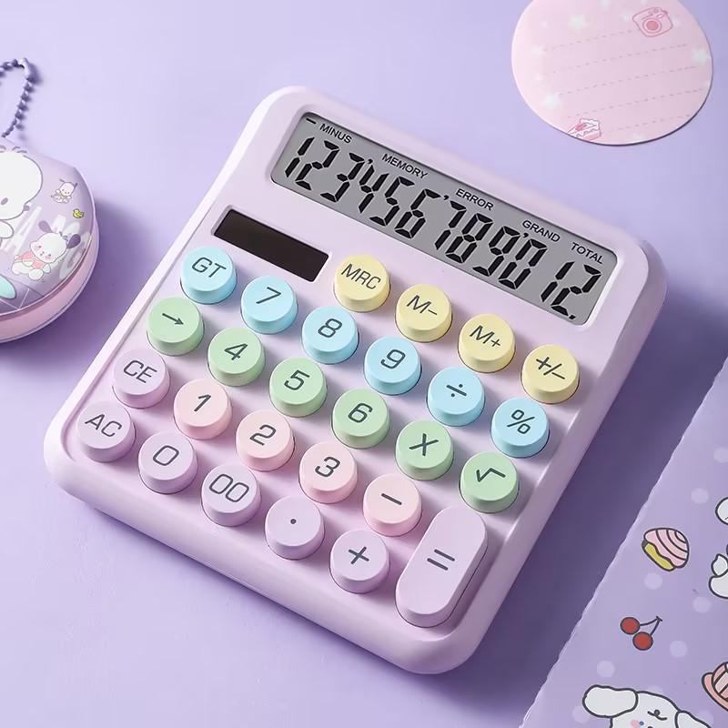 

Dopamine Candy Colored Desktop Calculator, High Beauty, Office, School, Student Stationery, Cute, Kawaii фіолетовий