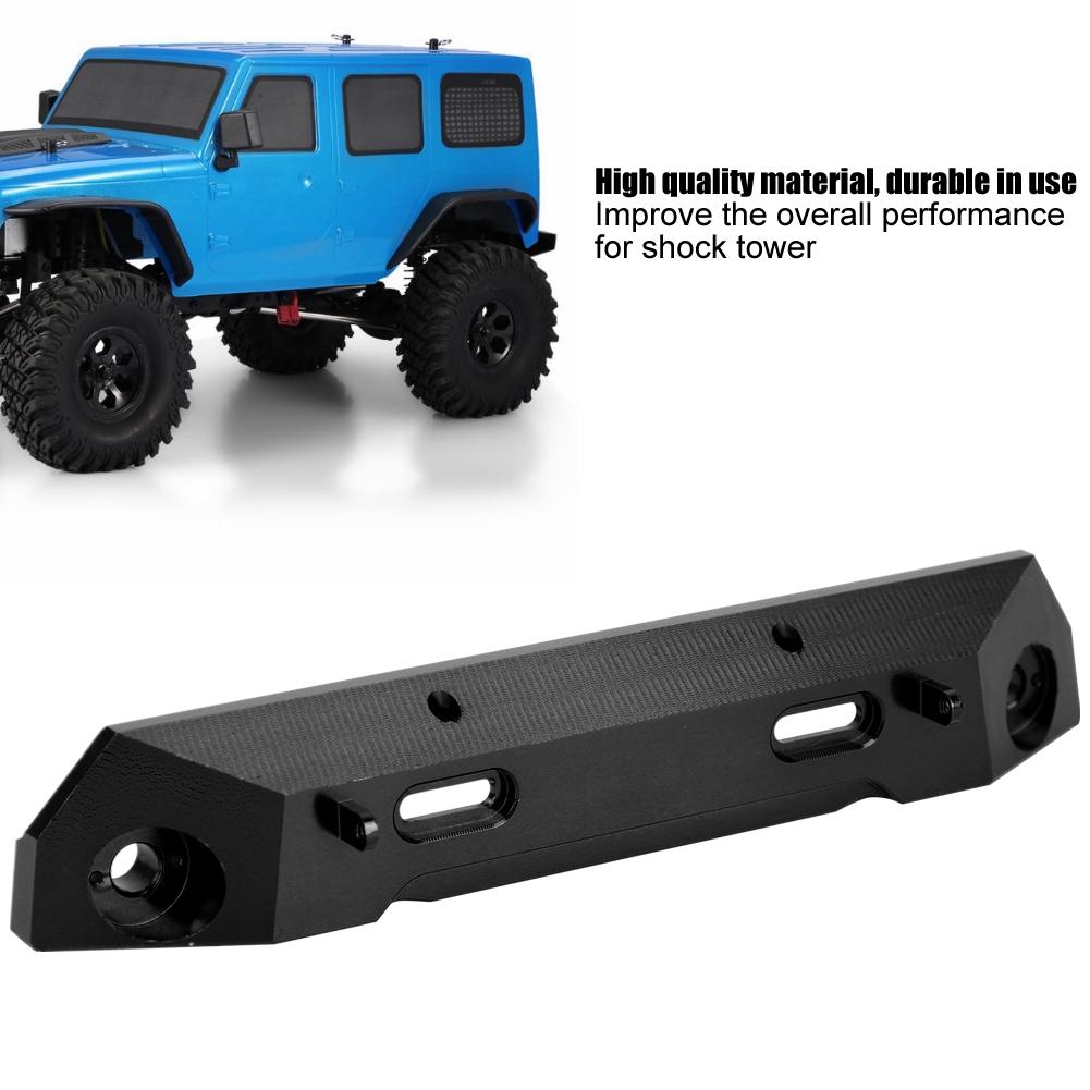Aluminium Alloy RC Rear Bumper Replacement Accessories Fit for RGT 136100 1 10 RC CrawlerBlack 680025BL