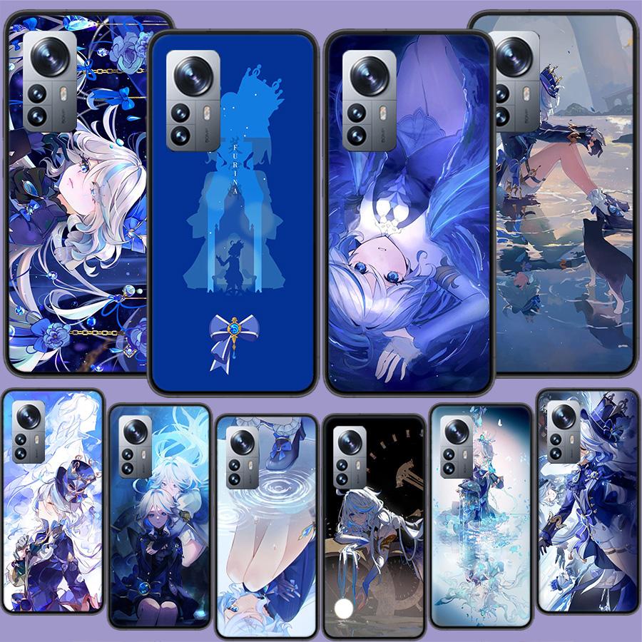 Cute Furina Genshin Impact Phone Case For Redmi Note 15 Pro 5G 14 13 12 Pro Plus 11 11T 11E 11S 10 Pro 10S 9 9S Cover Cell Clear