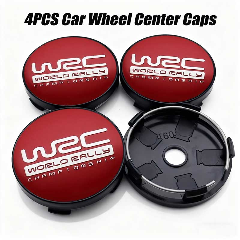 4pcs 56mm 60mm Universal WRC Emblem Car Wheel Center Cover Hub Cap Sticker For FORD 120a TOYOTA Volkswagen KIAa120