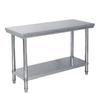 Di Borlang Double-Layer Stainless Steel Kitchen Prep Work Table