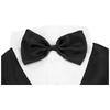 Black/Stripes Dog Tuxedo Costume Detachable Design Large Dog Costume Set  Autumn Season