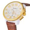 Tendence Gulliver Round Chronograph Watch TY046019-BRLE-AM Men's Brown [Parallel Import]