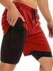 Men's PRO Breathable Mesh Double Layer Quick-Dry Loose Fit Running Shorts