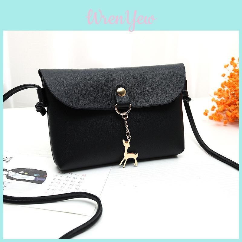 Chic Women's Shoulder Bag Pu Leather Solid Messenger Crossbody Handbags Purse Fashion