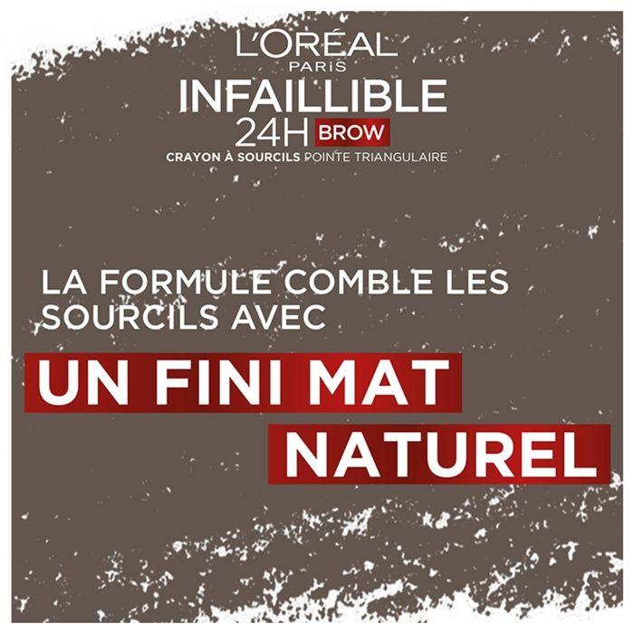 Crayon à Sourcils - L'Oréal Paris - Infaillible Brows 24h - Waterproof - Pointe Triangulaire - 1ml