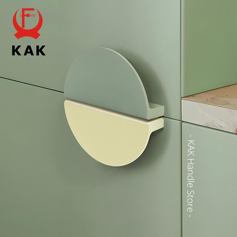 KAK 2 Pack Bear Head Furniture Handle for Kids Rooms Colorful Cabinet Handle and Drawer Knobs Decorative Door Hardware Fittings