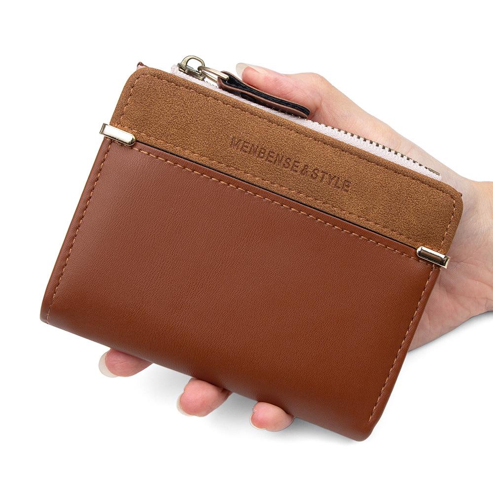 Korean Style Women's Zipper Wallet: Simple, Versatile, Short Coin Purse