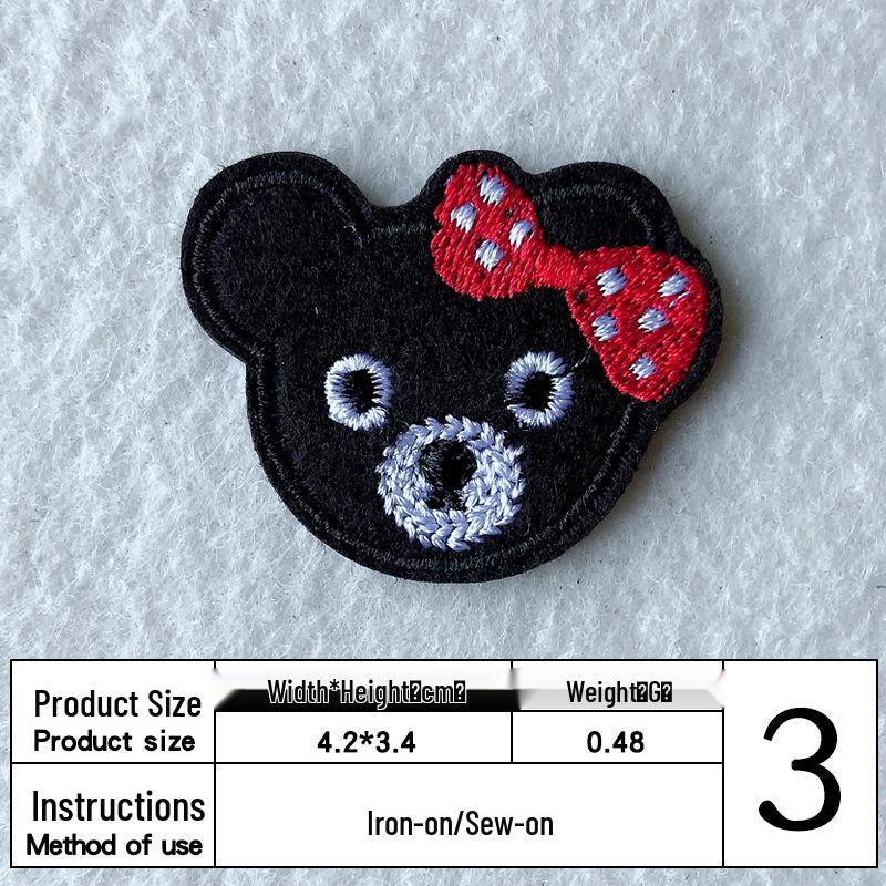 

Милая нашивка с вышивкой маленького медвежонка - Доступно от 3 штук