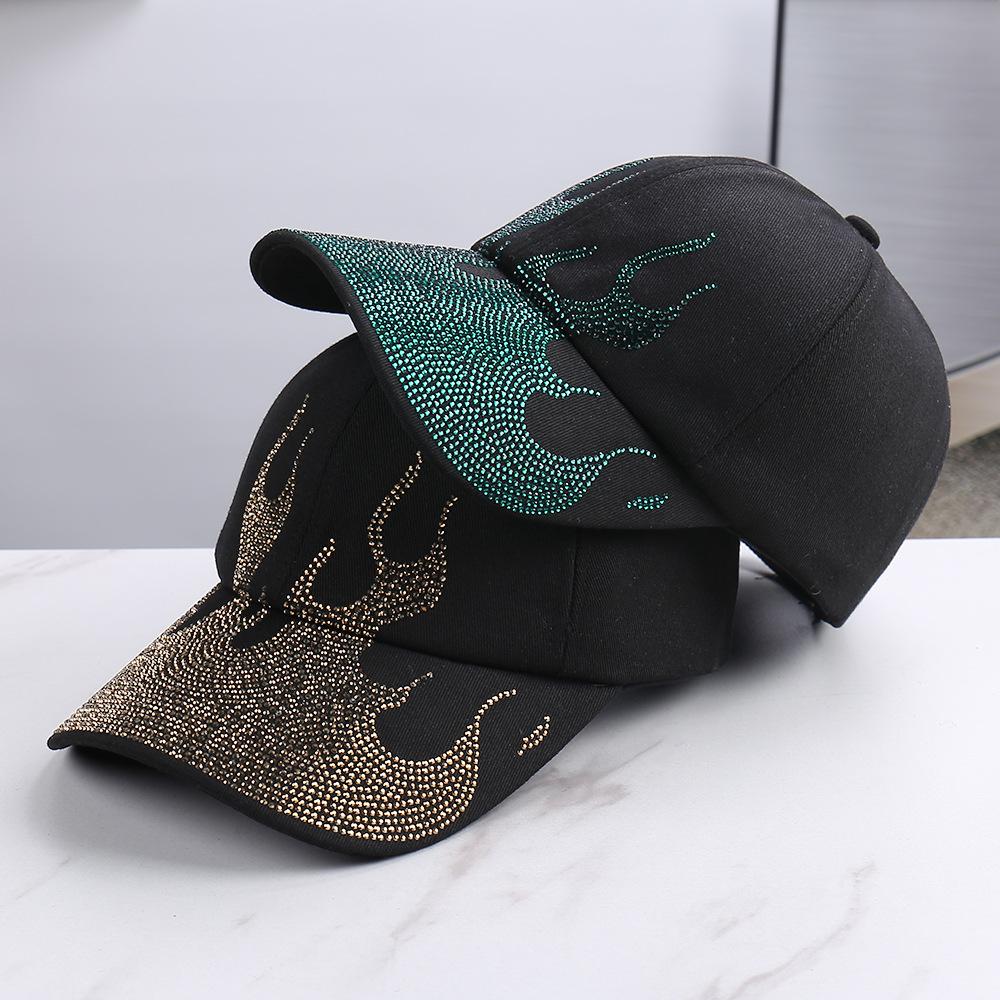 Spring and summer new fashion flame printing design versatile baseball cap outdoor leisure temperament cap