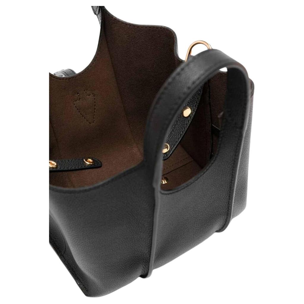 Tods Borsa a Mano in Pelle con Ciondolo T Metallico T Timeless Donna Nera XBWTSBA0000Q8EB999
