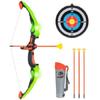Set Arco e Frecce per Bambini Gioco di Tiro con Luce LED Arco Giocattolo Bersaglio Faretra Giocattoli Sportivi Indoor Outdoor per Bambini e Bambine Regali